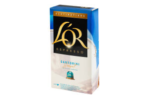 Кофе натуральный жареный молотый в капсулах Santorini Sunset Destinations Espresso L'OR 52г к/у