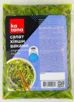 Салат замороженный с кунжутным соусом Хияши Вакаме Katana в/у 300г
