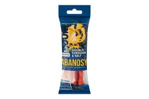 Снеки из мяса птицы с добавлением сыра Чеддер Double Cheddar&Salt Kabanosy Дмитрук в/к м/у 40г