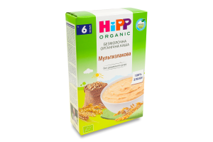 Каша безмолочна для дітей від 6міс Мультизлакова Organic Hipp к/у 200г