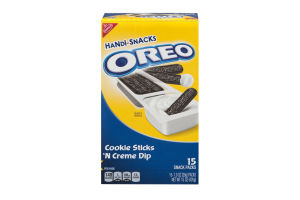 Nabisco Oreo Cookie Sticks 'N Creme Dip Snack Packs - 15 CT