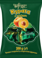 Конфеты глазированные с натуральными фруктами Курага с орехом Українська Зірка м/у 200г