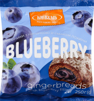 Пряники с начинкой со вкусом голубики Київхліб м/у 250г