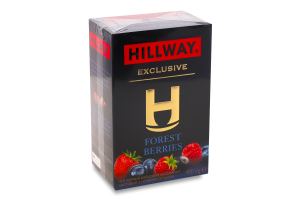 Чай чорний байховий листовий з лісовими ягодами Exclusive Hillway к/у 100г