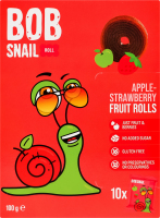 Конфеты фруктовые натуральные Яблоко-клубника Roll Bob Snail к/у 10х10г
