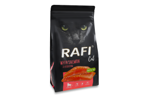 Корм д/стерилізованих котів з лососем сухий 1,5кг Рафі