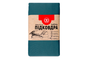 Підковдра аквамарин 200*215см ТМ "1"