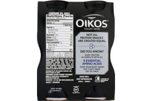 Dannon Oikos Yogurt Drink Strawberry - 4 PK