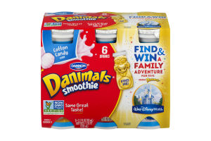 Dannon Danimals Smoothie Cotton Candy - 6 PK