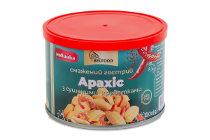 Арахис жареный острый с сушеными креветками BelFood ж/б 120г