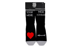 Шкарпетки чол Premier socks Кохай мене чорн р25-29