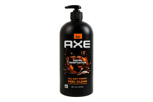 Гель для душа и шампунь 3в1 Dark temptation Axe 900мл