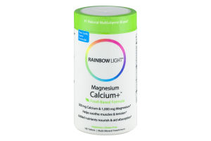 Rainbow Light Magnesium Calcium+ Multi-Mineral Supplement Tablets - 180 CT
