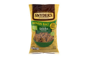 Snyder's Of Hanover Sticks Pretzels Bonus Bag