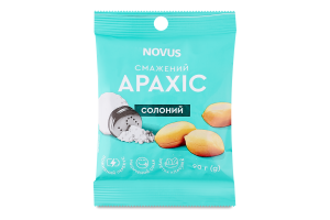 Арахис жареный соленый Novus м/у 90г