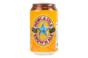 Пиво 330мл 4.7% полутемное пастеризованное Brown Ale Newcastle ж/б