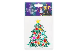 Наліпки для декорування Новорічна ялинка