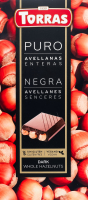 Шоколад чорний з фундуком  150г Торас