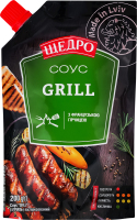 Соус з французькою гірчицею пастеризований Гриль Щедро д/п 200г