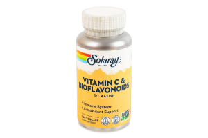 Добавка дієтична вегетаріанські капсули Vitamin C and bioflavonoids Solaray 100шт