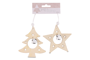 Набір новорічних прикрас MBM My Home 2шт MH-1038