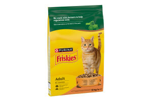 Корм сухой для взрослых котов С курицей и овощами 5 Promises Friskies м/у 10кг