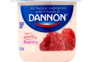 Dannon Whole Milk Yogurt Raspberry