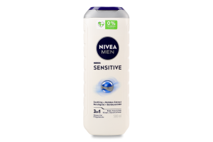 Гель для душу для тіла, обличчя та волосся 3в1 Sensitive Nivea Men 500мл