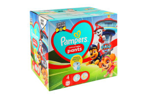 Подгузники-трусики для детей 9-15кг 4 Paw Patrol Pants Pampers 72шт