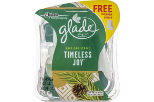 Glade Plugins Scented Oil Woodland Spruce Timeless Joy