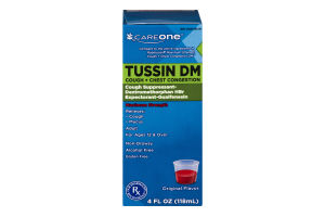 CareOne Tussin DM Cough + Chest Congestion Original