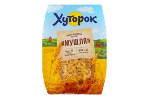 Вироби макаронні фігурні група B клас екстра Мушля Хуторок м/у 800г