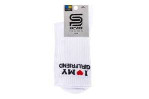Шкарпетки Premier socks Ек ILovMyGirlfr біл р23-25