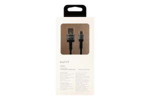 Кабель спіральний micro-USB 1,5м HV-CB6250 Хевіт