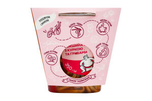 Локшина удон з куркою та грибами