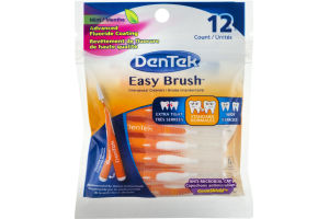 (CN) DenTek Easy Brush Standard Interdental Cleaners Mint - 12 CT, DenTek Easy Brush Brosse Interdentaire Normales Menthe - 12 CT