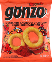 Кольца кукурузные со вкусом кленового сиропа и копченой паприки Gonzo м/у 40г