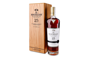 Виски 43% 0.7л односолодовый шотландский 25 лет Sherry oak The Macallan к/у