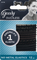 Goody Ouchless No Metal Elastics - 12 CT