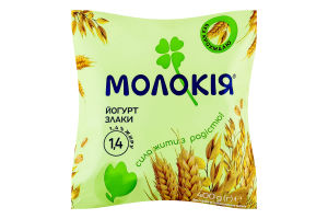 Йогурт 1.4% питьевой с наполнителем стерилизованным Злаки Молокія м/у 400г