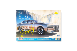 Альбом д/малювання на пружині 40аркушів Апельсин