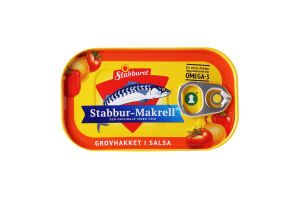 Макрель Stabburet філе подрібнене в сальсі