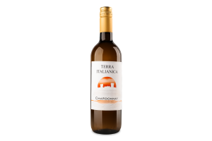 Вино 0.75л 11.5% белое сухое виноградное Шардоне Terra Italianica бут