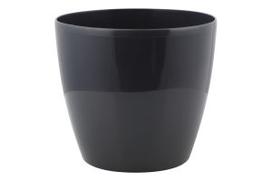 Горщик д/квітів Матільда темно-сірий круглий 16*15см Алеана