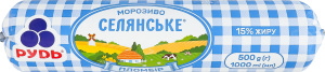 Мороженое 15% пломбир Крестьянское Рудь м/у 500г