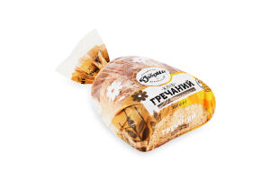 Хліб половинка в нарізці без дріжджів на заквасці Гречаний Добрий м/у 0.3кг