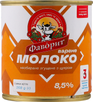 Молоко сгущенное 8.5% вареное цельное с сахаром Фаворит ж/б 360г
