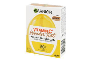 Флюид тональный для лица с витамином C SPF 50+ Wonder tint Натуральный Garnier 40мл