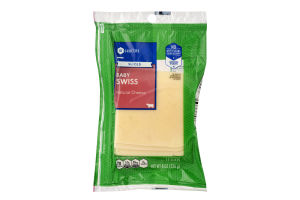 SE Grocers Sliced Baby Swiss Natural Cheese - 12 CT