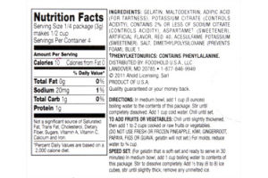 Ahold Gelatin Dessert Raspberry Sugar Free